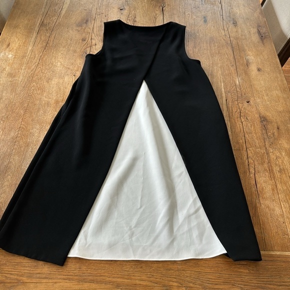 Rag & Bone Harper Black & White Split Back Shift Dress - Picture 5 of 6